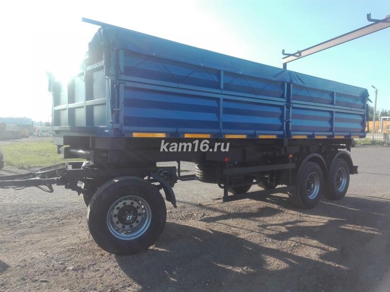Трехосный прицеп зерновоз самосвал 20 тонный